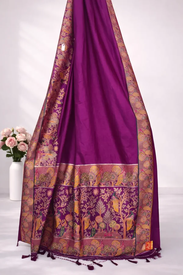 Kani Pashmina Silk Saree